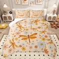 thumbnail image 1 of Castle Fairy Female Men Flying Dragonflies Twin Comforter Sets,Vintage Flower Bedding Set, 1 of 8
