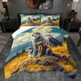 thumbnail image 1 of Castle Fairy Female Men Jungle Animal Wolves Eagle Bedding Comforter Set 2pcs,Woodland Wildlife Twin Comforter Sets Microfiber,Vintage Aesthetic Breathable Bedding Set,Super Cozy Room Decor, 1 of 8