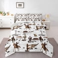 thumbnail image 1 of Castle Fairy Female Men Western Cowboys Twin Comforter Sets,Farm Highland Cow Bedding Set, 1 of 8