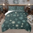 thumbnail image 1 of Castle Fairy Female Men Women Christmas Xmas Full Size Comforter Sets 3-Piece,Happy Winter Xmas Bedding Comforter Set,Green White Lightweight Bedding Sets,Luxury Bedroom Decor,Reversible, 1 of 8
