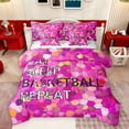 thumbnail image 1 of Castle Fairy Female Men Women Eat Sleep Basketball Bedding Comforter Set 7-Piece,Geometric Honeycomb Hexagon King Bedding Sets,Abstract Gradient Ombre Ultra Soft Bed Sheets,Luxury Bedroom Decor, 1 of 8
