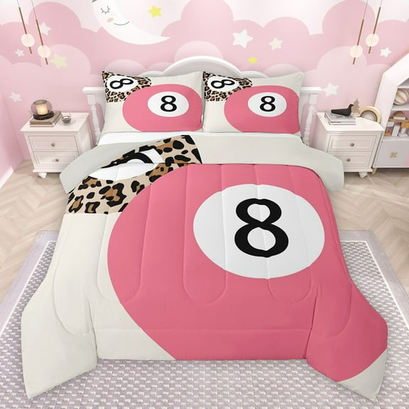 Castle Fairy 2-Piece Twin Billiards Cheetah Bedding Comforter Set