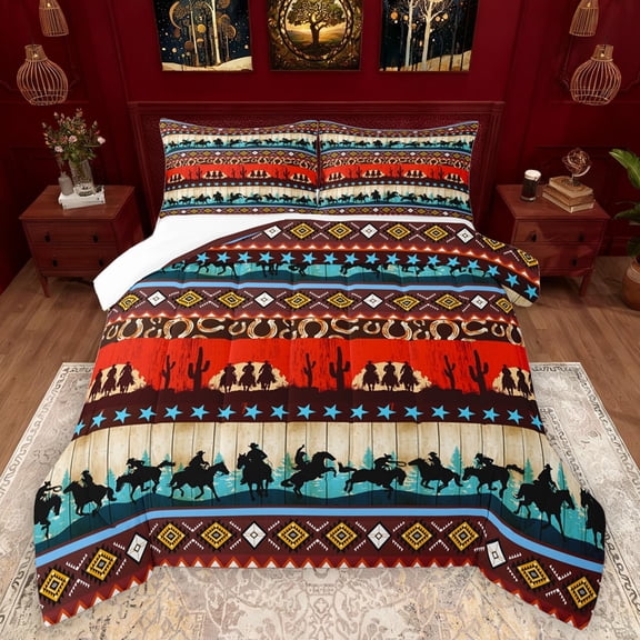 Castle Fairy Western Cowboy Comforter Set, Twin, 2-Piece
