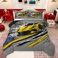 thumbnail image 1 of Castle Fairy Female Men Women Yellow Racing Car Full Size Comforter Sets 3-Piece,Abstract Graffiti Splash Bedding Comforter Set,Extreme Sport Lightweight Bedding Sets,Lightweight Room Decor, 1 of 8
