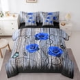 thumbnail image 1 of Castle Fairy Floral Butterflies Rose Twin Bedding Sets,Romantic Bedding Comforter Set, 1 of 8