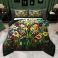 thumbnail image 1 of Castle Fairy Floral Butterfly Full Size Comforter Sets,Exotic Style Bedding Sets, 1 of 8