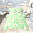 thumbnail image 1 of Castle Fairy Floral Daisy 7pcs Bedding Comforter Set for Kids,Chic Flower Queen Bedding Sets Super Cozy,Polka Dots Queen Sheet Sets,Luxury Bedroom Decor, 1 of 8