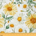 thumbnail image 1 of Castle Fairy Floral Daisy Girl Fabric by the Yard 1 Yard,Spring Graden Home Decor Fabric by the Yard,Botanical Plants Room Decor Fabric by the Yard,Luxury Bedroom Decor, 1 of 6