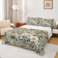 thumbnail image 1 of Castle Fairy Floral Flying Butterfly Twin Sheet Sets 3pcs for Teens,Retro Vintage Aesthetic Twin Fitted Sheet Microfiber,Spring Garden Flowers Blossoms Breathable Flat Sheet,Microfiber Bedroom Decor, 1 of 7