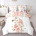 thumbnail image 1 of Castle Fairy Floral Horse 7Pcs Bedding Comforter Set for Women Men,Pink Flower Rose Queen Bedding Sets Super Cozy,Farmhouse Animal Queen Sheet Sets,Microfiber Bedroom Decor, 1 of 8