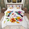 thumbnail image 1 of Castle Fairy Floral Hummingbird Queen Comforter Set,Spring Garden Bedding Comforter Set, 1 of 8