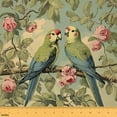 thumbnail image 1 of Castle Fairy Floral Parrot Fabric by the Yard 3 Yards,Kawaii Animal Sewing Fabric,Chic Flower Fabric for Sewing,Super Cozy Room Decor, 1 of 6