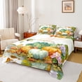thumbnail image 1 of Castle Fairy Floral Pumpkin 4-Piece Full Size Sheets,Botanical Plants Bed Sheets,Autumn Harvest Lightweight Sheet Sets,Microfiber Teenager Bedroom Decor, 1 of 7