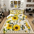 thumbnail image 1 of Castle Fairy Floral Sunflower 2pcs Bedding Comforter Set,Flying Butterfly Twin Comforter Sets,Lodge Cabin Breathable Bedding Set,Super Cozy Rustic Room Decor, 1 of 8