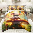 thumbnail image 1 of Castle Fairy Flower Salamander Queen Comforter Set,Butterflies Bedding Comforter Set, 1 of 8