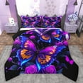 thumbnail image 1 of Castle Fairy Flying Butterflies Full Size Comforter Sets 3-Piece for Female Men,Chic Floral Rose Bedding Comforter Set,Starry Sky Lightweight Bedding Sets,Luxury Bedroom Decor,Reversible, 1 of 8