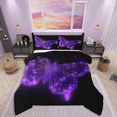 thumbnail image 1 of Castle Fairy Flying Butterfly 2pcs Bedding Comforter Set,Black Purple Twin Comforter Sets,Neon Gradient Breathable Bedding Set,Ultra Soft Animal Home Decor,Reversible, 1 of 9