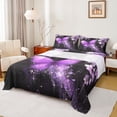 thumbnail image 1 of Castle Fairy Flying Butterfly Girl Boy Twin Sheet Sets 3pcs,Chic Purple Flowers Twin Fitted Sheet Microfiber,Dreamy Princess Breathable Flat Sheet,Lightweight Room Decor, 1 of 7