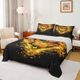 thumbnail image 1 of Castle Fairy Flying Golden Butterfly 4Pcs Bed Sheets for Teens Women Girls,Love Heart Print King Sheets,Romantic Vintage Super Cozy Sheet Set,Breathable Home Decor, 1 of 7