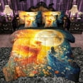 thumbnail image 1 of Castle Fairy Flying Mythical Birds Twin Bedding Sets 7-Piece for Female Men Adults,Dreamy Princess Bedding Comforter Set Microfiber,Traditional Chic Floral Breathable Sheet Sets,Luxury Bedroom Decor, 1 of 8