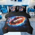 thumbnail image 1 of Castle Fairy Football Gamer Bedding Comforter Set 7-Piece for Adults Teenagers,Abstract Universe Galaxy King Bedding Sets,Sport Rugby Theme Ultra Soft Bed Sheets,Super Cozy Room Decor,Reversible, 1 of 8