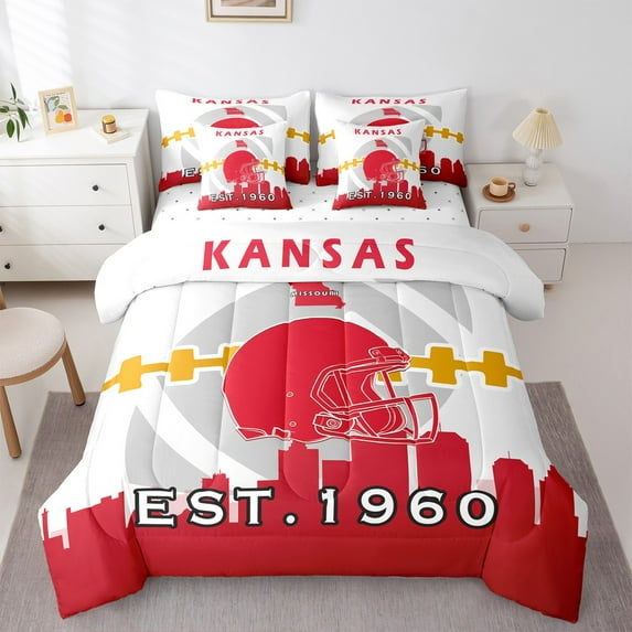Castle Fairy Football Gamer Bedding Comforter Set,Sport Queen Bedding Sets