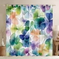 thumbnail image 1 of Castle Fairy Four-Leaf Clover Black Out Curtains for Girls Boys,Abstract Gradient Flowers Curtains Pack of 2 (42x63 Each),Chic Floral Blossoms Bedroom Curtains,Super Cozy Room Decor, 1 of 6