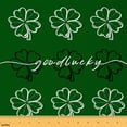 thumbnail image 1 of Castle Fairy Four Leaf Clover Fabric by the Yard 10 Yards for Teens,St. Patrick'S Day Room Decor Fabric by the Yard,Green White Black Fabric for Sewing,Breathable Home Decor, 1 of 6