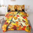 thumbnail image 1 of Castle Fairy Full 7-Piece Teens Animal Bird Maple Leaves Bedding Set, 1 of 8