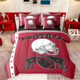 thumbnail image 1 of Castle Fairy Gamer Football Rugby Boy Girl Twin Bedding Sets 7-Piece,Sport Game Bedding Comforter Set Microfiber,Stars Print Breathable Sheet Sets,Lightweight Room Decor,Reversible, 1 of 8