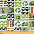 thumbnail image 1 of Castle Fairy Garbage Truck Boy Fabric by the Yard 10 Yards,Cartoon Car Room Decor Fabric by the Yard,Trash Truck Fabric for Sewing,Microfiber Bedroom Decor, 1 of 6