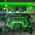 thumbnail image 1 of Castle Fairy Geometric Gamer Twin Bedding Sets,Honeycomb Hexagon Bedding Comforter Set, 1 of 8