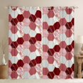 thumbnail image 1 of Castle Fairy Geometric Honeycomb Blackout Curtains Set of 2 (52x84 Each) for Boys Girls,Gradient Marble Window Curtains,Abstract Marbling Hexagon Curtains and Drapes,Luxury Bedroom Decor, 1 of 6