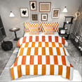 thumbnail image 1 of Castle Fairy Geometric Lattice Girl 7pcs Bedding Comforter Set,Orange Brown Queen Bedding Sets Super Cozy,Colorful Rectangle Queen Sheet Sets,Luxury Bedroom Decor, 1 of 8