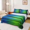 thumbnail image 1 of Castle Fairy Geometric Lines Boy 3pcs Twin Sheet Sets,Abstract Gradient Twin Fitted Sheet,Neon Lights Breathable Flat Sheet,Lightweight Room Decor, 1 of 7