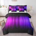 thumbnail image 1 of Castle Fairy Geometric Lines Boy 7pcs Bedding Comforter Set,Abstract Gradient Queen Bedding Sets Super Cozy,Neon Lights Queen Sheet Sets,Lightweight Room Decor, 1 of 8