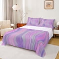 thumbnail image 1 of Castle Fairy Geometric Lines Queen Sheet Sets for Teens,Abstract Gradient Bed Set, 1 of 7