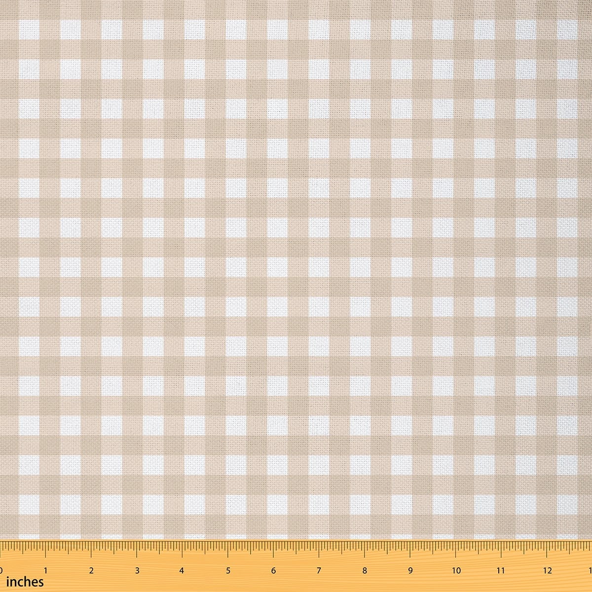 Castle Fairy Geometric Plaid Fabric by the Yard 2 Yards for Teens,Wheat White Room Decor Fabric by the Yard,Minimalist Lattice Sewing Fabric,Luxury Bedroom Decor