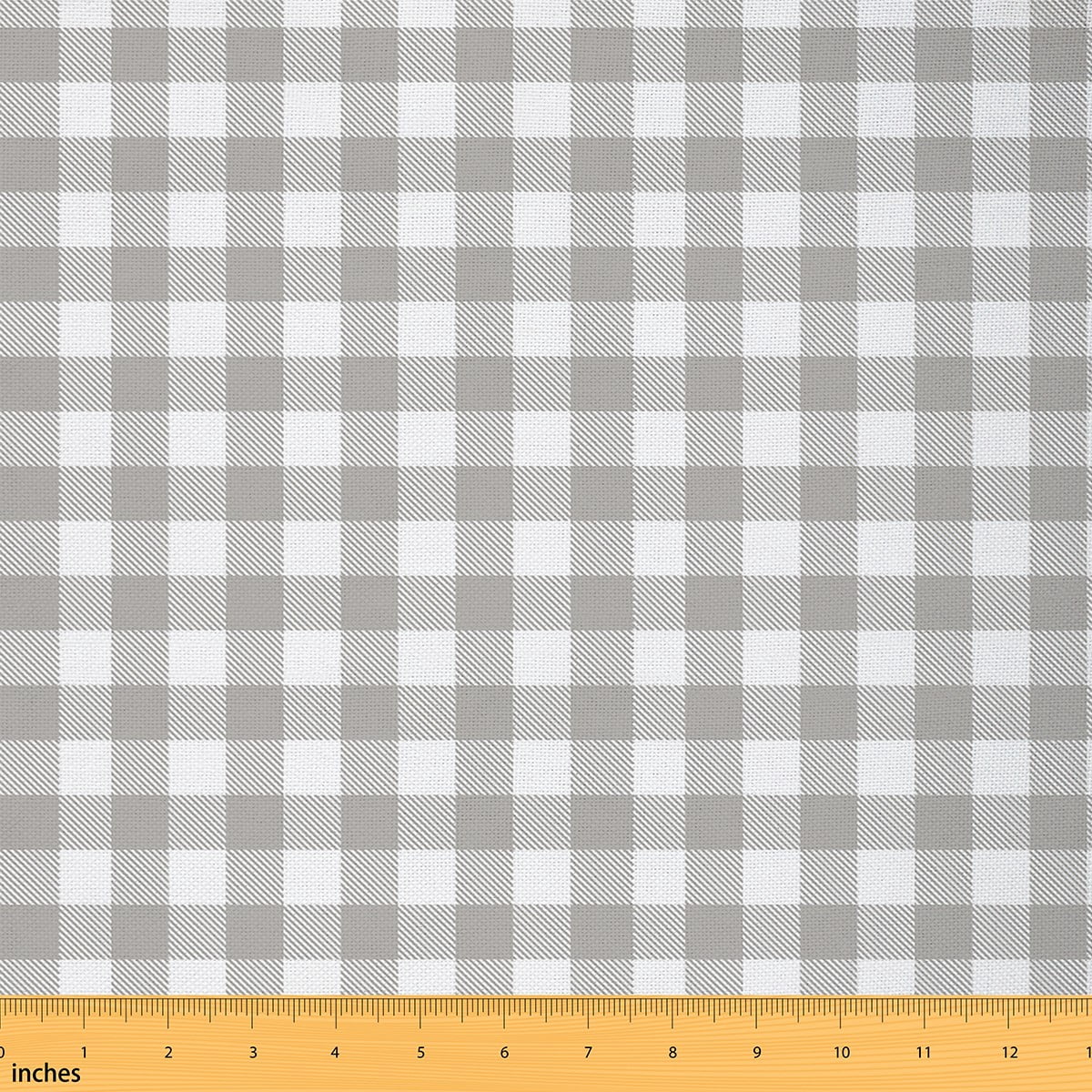 Castle Fairy Geometric Plaid Fabric by the Yard 2 Yards for Teens,White Grey Room Decor Fabric by the Yard,Minimalist Lattice Sewing Fabric,Luxury Bedroom Decor