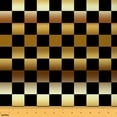 thumbnail image 1 of Castle Fairy Geometric Plaid Fabric by the Yard 3 Yards,Gradient Buffalo Sewing Fabric,Black Golden Fabric for Sewing,Super Cozy Room Decor, 1 of 6
