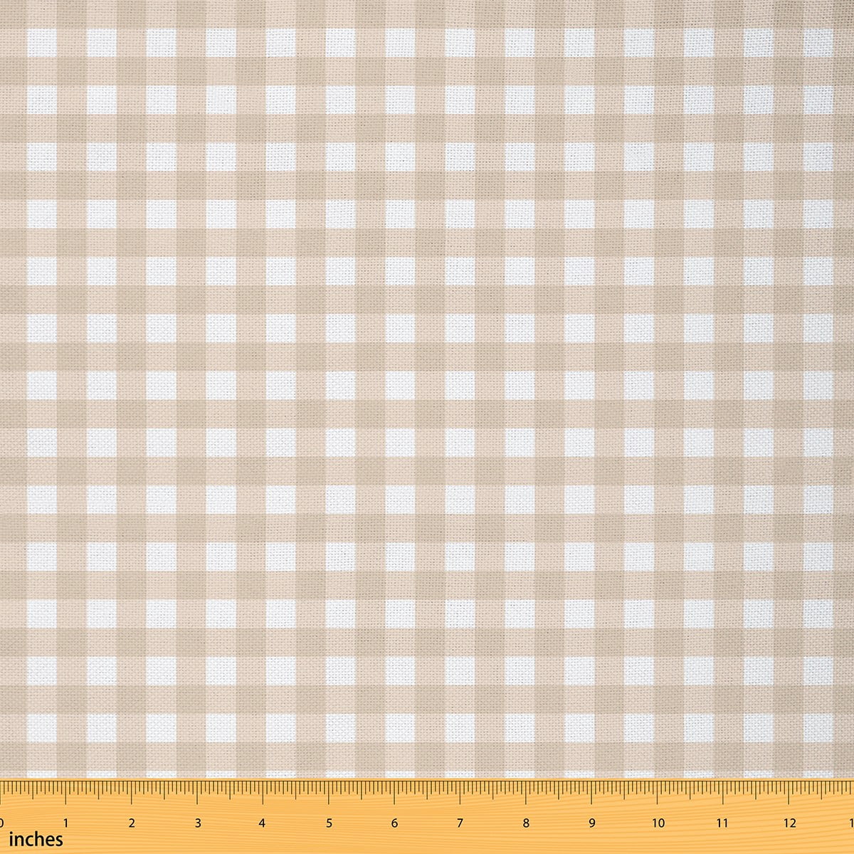Castle Fairy Geometric Plaid Fabric by the Yard 3 Yards for Teens,Wheat White Sewing Fabric,Minimalist Lattice Fabric for Sewing,Luxury Bedroom Decor