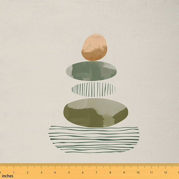 Castle Fairy Geometric Stripes Fabric by the Yard 1 Yard,Abstract Geometric Home Decor Fabric by the Yard,Minimalist Minimalism Room Decor Fabric by the Yard,Ultra Soft Gradient Home Decor