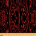 thumbnail image 1 of Castle Fairy Geometric Stripes Fabric by the Yard 2 Yard,Abstract Spiral Sewing Fabric,Black Red Home Decor Fabric by the Yard,Microfiber Teens Bedroom Decor, 1 of 6