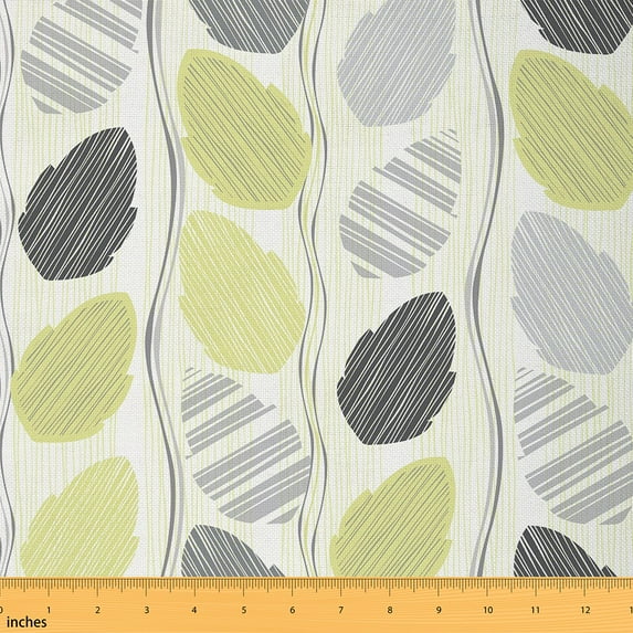 Castle Fairy Geometric Stripes Fabric by the Yard 3 Yard,Swirl Lines Fabric for Sewing,Abstract Vintage Room Decor Fabric by the Yard,Microfiber Teens Bedroom Decor