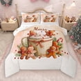 thumbnail image 1 of Castle Fairy Gingerbread Man 3 Pieces Queen Comforter Set for Preppy Children Teens,Merry Christmas Ultra Soft Bedding Sets,Xmas Festival Theme Bedding Comforter Set,Breathable Home Decor, 1 of 8