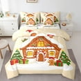 thumbnail image 1 of Castle Fairy Gingerbread Man 7-Piece Bedding Comforter Set for For Teens Women Men,Merry Christmas King Bedding Sets,Xmas Festival Theme Ultra Soft Bed Sheets,Breathable Home Decor, 1 of 8