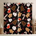 thumbnail image 1 of Castle Fairy Gingerbread Man Blackout Curtains Set of 2 (52x84 Each) for Children,Happy New Year Window Curtains,Merry Christmas Curtains and Drapes,Super Cozy Room Decor, 1 of 6