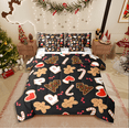thumbnail image 1 of Castle Fairy Gingerbread Man Girl 7-Piece Twin Bedding Sets,Candy Canes Bedding Comforter Set,Happy New Year Breathable Sheet Sets,Breathable Home Decor, 1 of 8