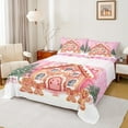 thumbnail image 1 of Castle Fairy Gingerbread Man House 4-Piece Queen Sheet Set: Kids’ Christmas Festival Xmas Super Cozy Decor, 1 of 7