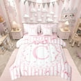 thumbnail image 1 of Castle Fairy Girls Alphabet C 7-Piece Bedding Comforter Set,Bowknot Love Heart King Bedding Sets,Flower Stripes Ultra Soft Bed Sheets,Microfiber Bedroom Decor, 1 of 8